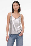 Whipstitch Vegan Leather Cami