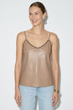 Whipstitch Vegan Leather Cami