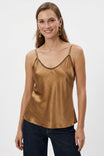 Whipstitch Satin Camisole