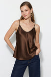 Whipstitch Satin Camisole