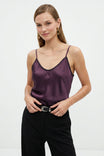 Whipstitch Satin Camisole