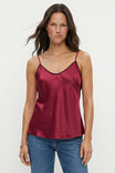 Whipstitch Satin Camisole