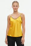 Whipstitch Satin Camisole