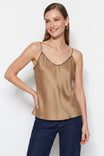 Whipstitch Satin Camisole