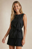 Sleeveless Cinched Tunic Top