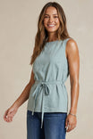 Sleeveless Cinched Tunic Top