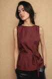 Sleeveless Cinched Tunic Top