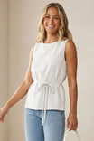 Sleeveless Cinched Tunic Top