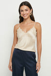 V-neck Lace Trim Top