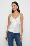 V-neck Lace Trim Top