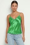 V-neck Lace Trim Top