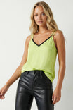 Rhinestone V-neck Double Strap Cami