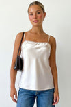 Scallop Trim Satin Cami