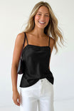 Scallop Trim Satin Cami