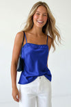 Scallop Trim Satin Cami