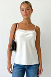 Scallop Trim Satin Cami