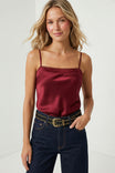 Scallop Trim Satin Cami