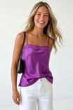 Scallop Trim Satin Cami