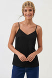 Adjustable Strap V Neck Tank Top