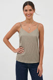 Adjustable Strap V Neck Tank Top