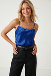Shell Button Detail Satin Cami