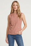 Sleeveless Utility Pocket Top