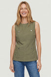 Sleeveless Utility Pocket Top