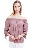 Off The Shoulder Long Sleeve Blouse