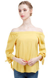 Off The Shoulder Long Sleeve Blouse
