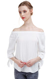 Off The Shoulder Long Sleeve Blouse