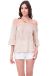 Off Shoulder Bell Sleeve Blouse