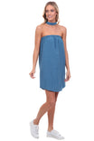 Bandeau Choker Neck Dress
