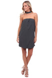 Bandeau Choker Neck Dress