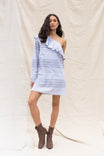 One Shoulder Ruffle Long Sleeve Dress