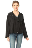 Oversized Zipper Front Jacket