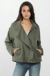 Oversized Zipper Front Jacket