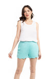 Scalloped Hem Shorts