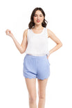Scalloped Hem Shorts