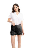 Scalloped Hem Shorts