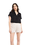 Scalloped Hem Shorts