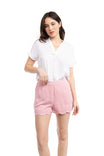 Scalloped Hem Shorts