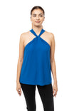 Front Twist Halter Neck Top