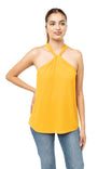Front Twist Halter Neck Top
