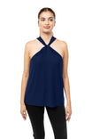 Front Twist Halter Neck Top
