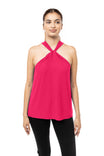 Front Twist Halter Neck Top