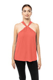 Front Twist Halter Neck Top