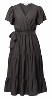 Tencel Tiered Midi Denim Dress