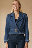 Frayed Hem Tencel Jacket