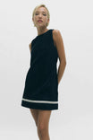 Two-toned Soft Matte Mini Shift Dress