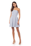 Strapless Tweed Fit And Flare Dress